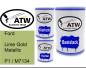 Preview: Ford, Lime Gold Metallic, P1 / M7134: 500ml Lackdose + 500ml Klarlack + 250ml Härter - Set, von ATW Autoteile West.